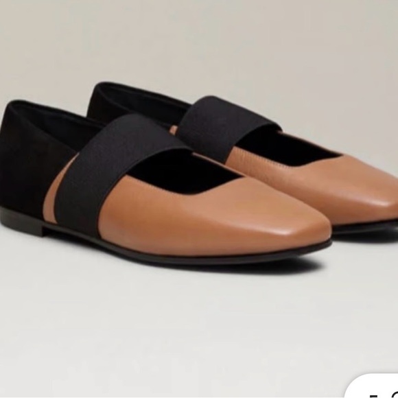 M Gemi Shoes - M. Gemi Italian Leather Ballare Two-Tone Tan Flats